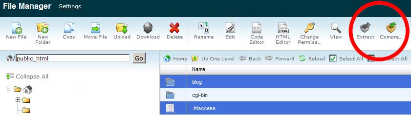 cpanel-zip-unzip-file-manager
