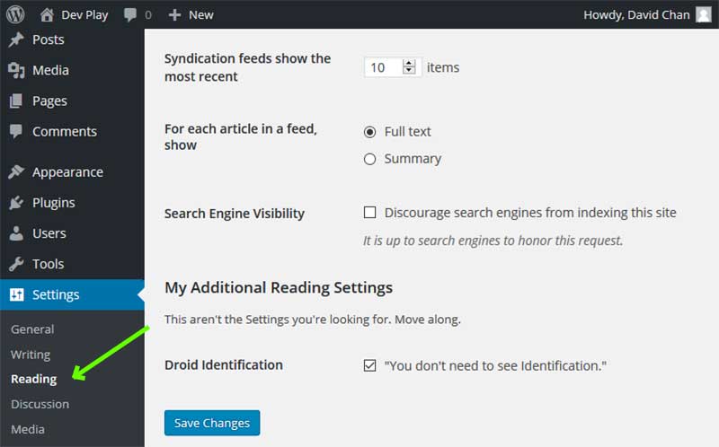 Additional-Reading-Settings